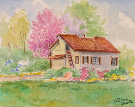 A breath of spring-Watercolor painting