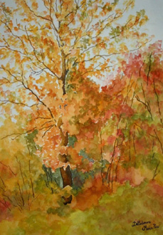 Colourfull autumn games-Watercolour painting