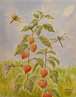 Summer games-Watercolor painting